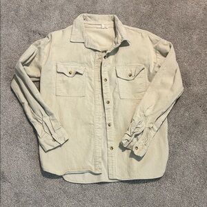 Copper Key Cream Corduroy Button-Up Shirt